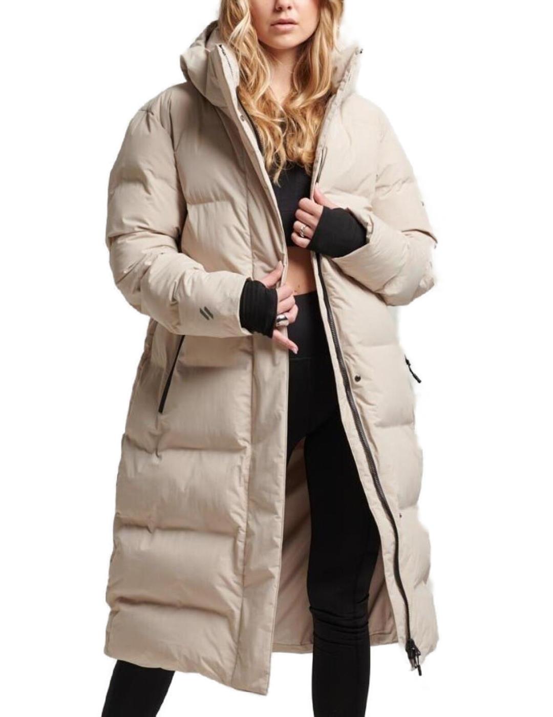 Plumas mujer beige deals