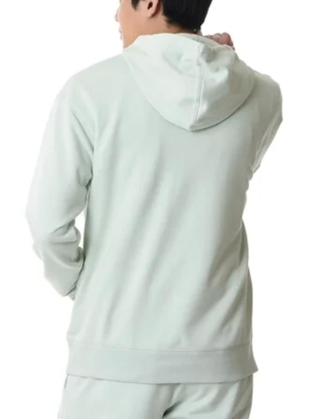 Sudadera New Balance verde claro con capucha unisex