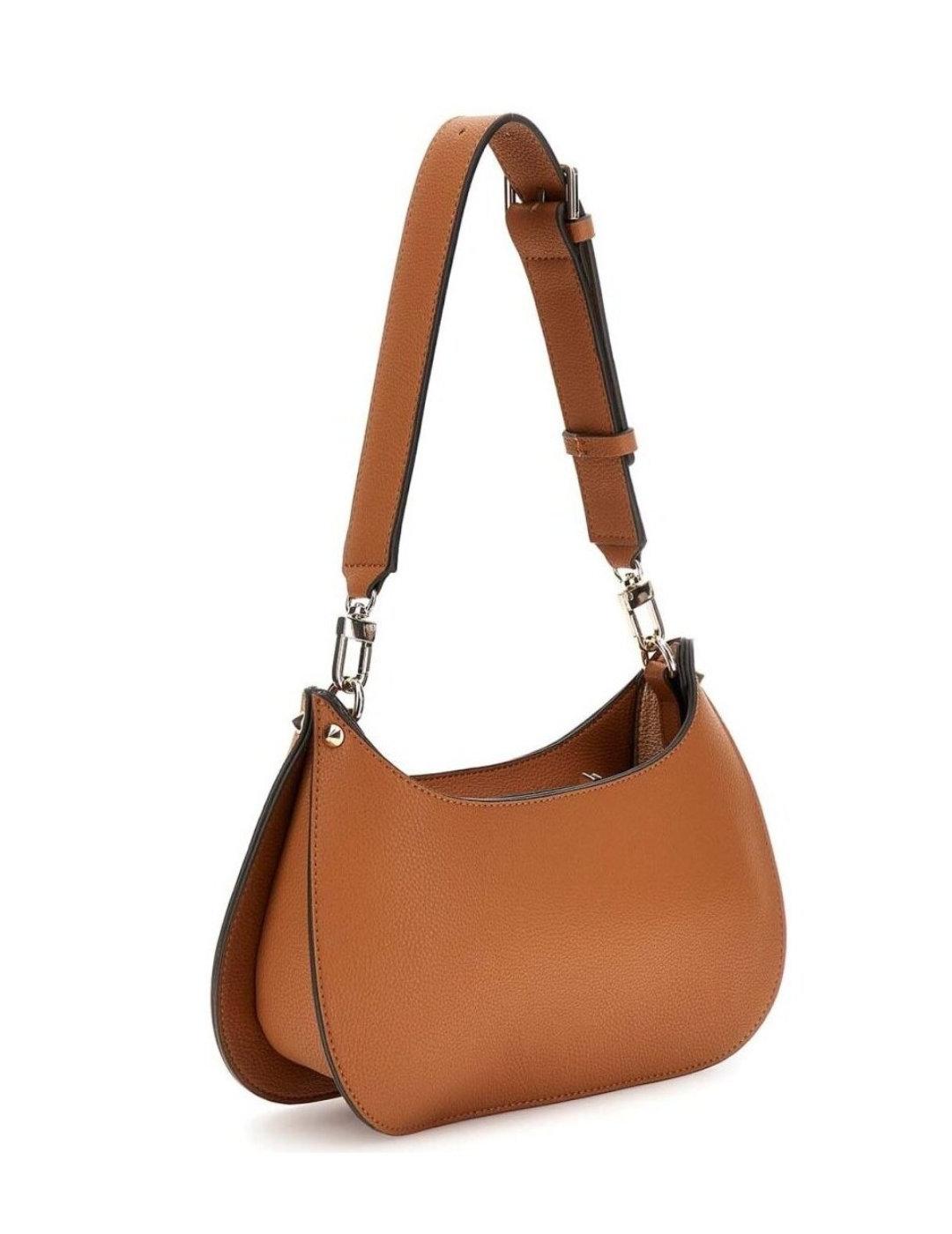 Bolso Guess Meridian naranja media luna para mujer