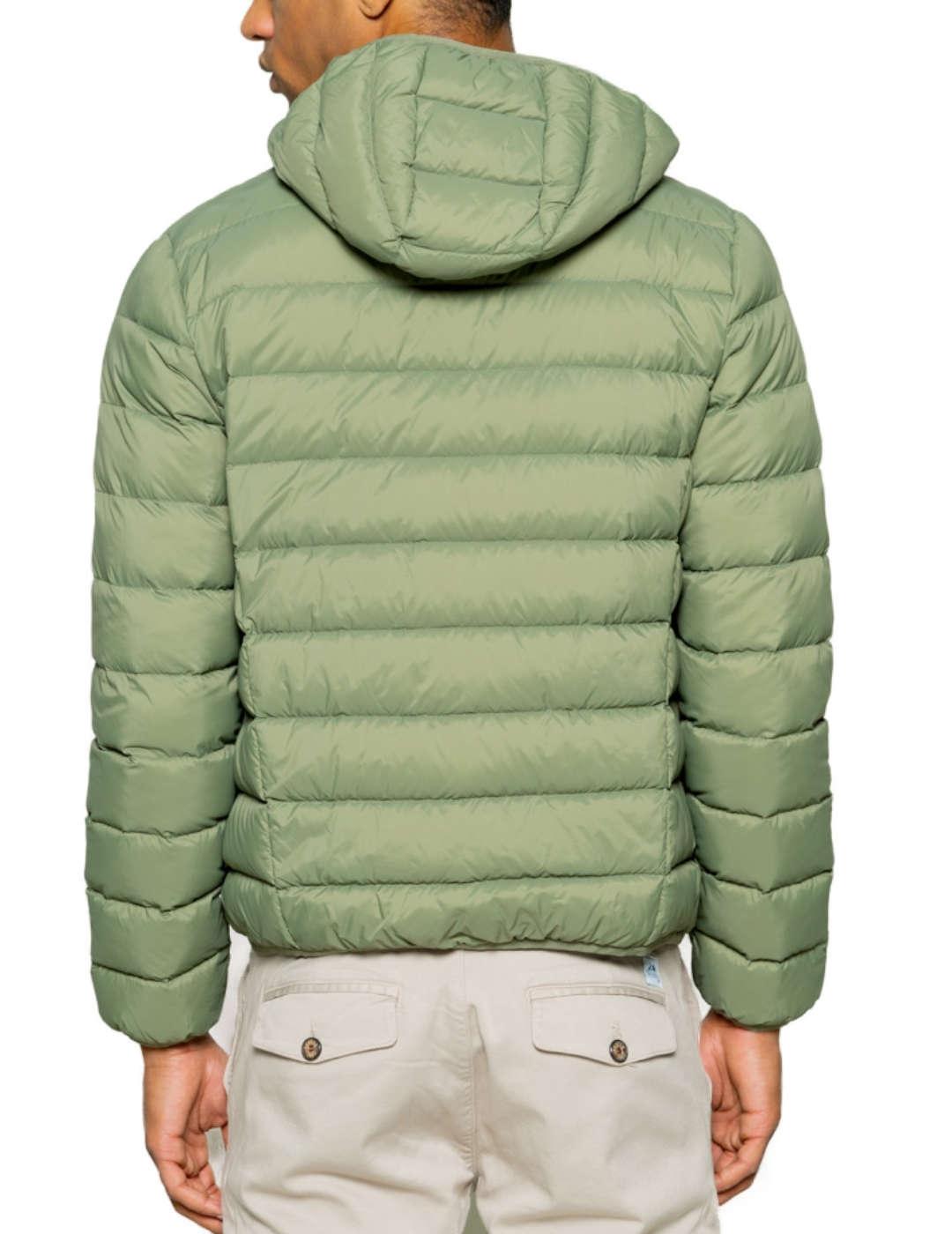 Chaqueta Scotta Hood verde khaki con capucha para hombre