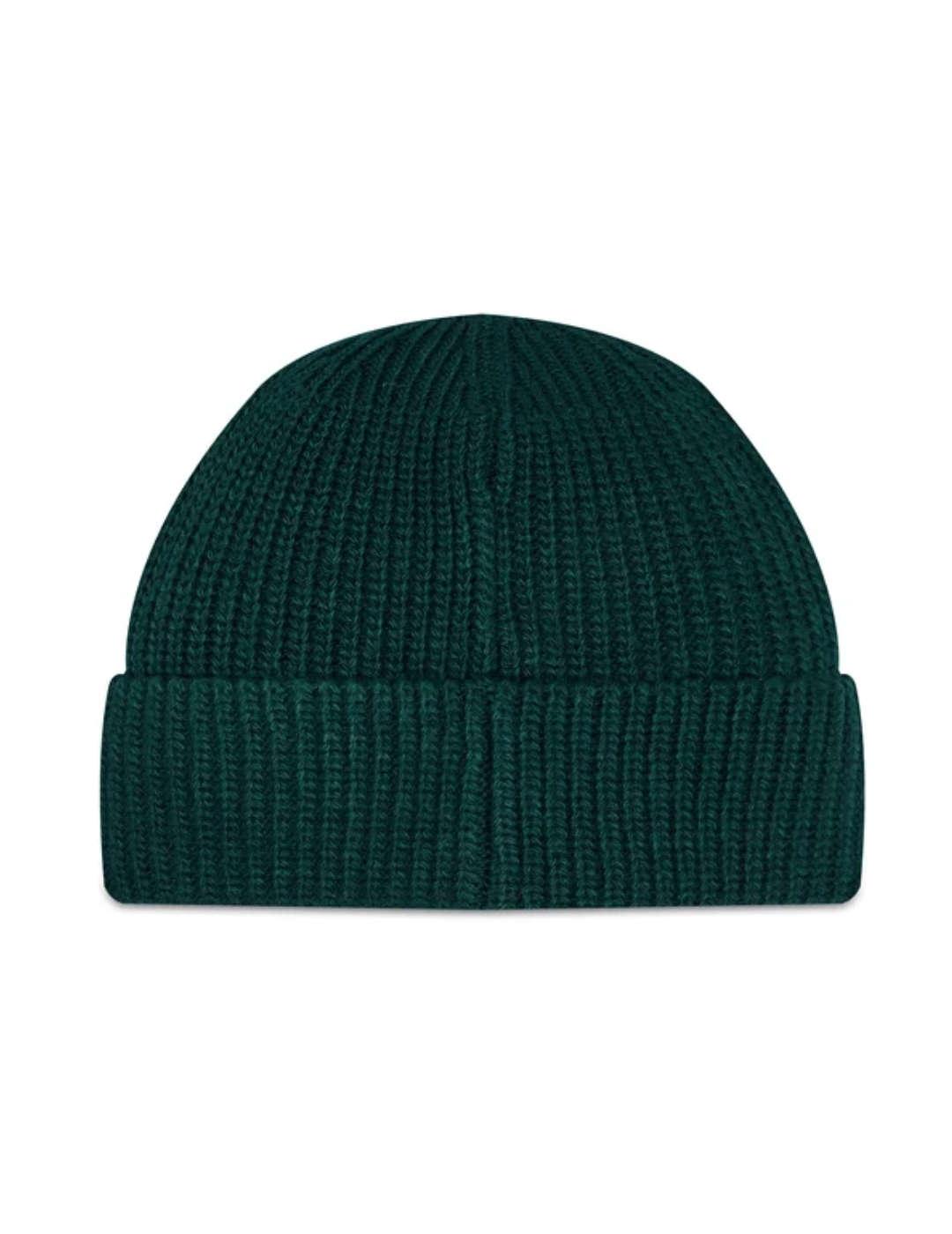 Gorro Guess Patch verde de lana para hombre