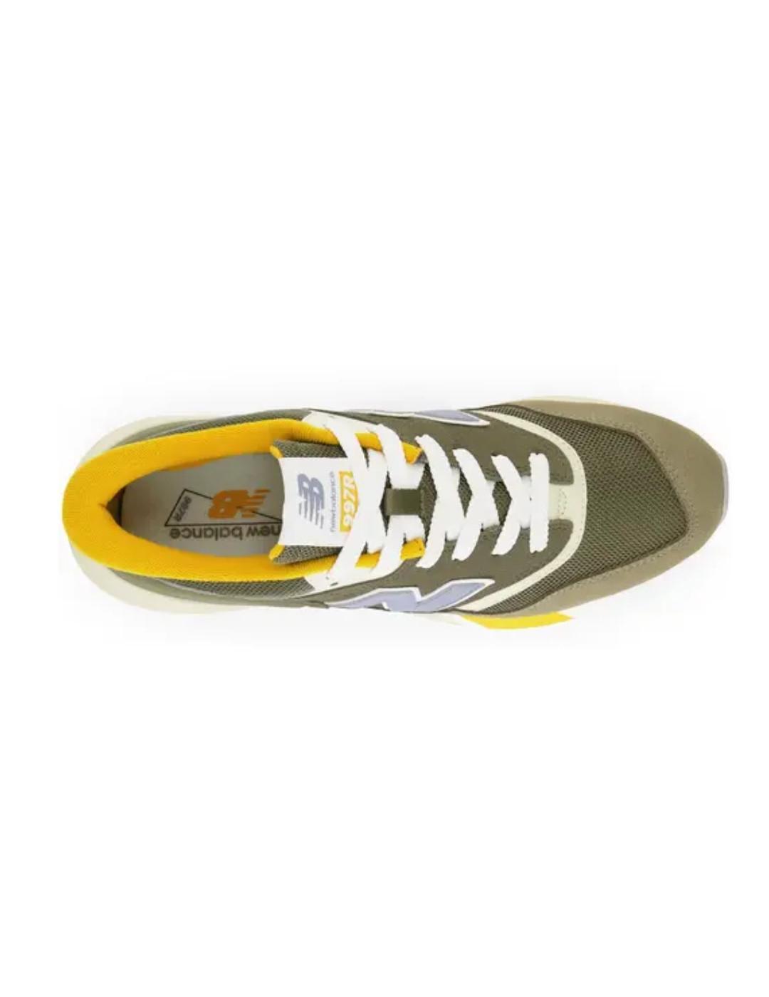 Zapatillas New Balance 997 verde/amarilla para hombre