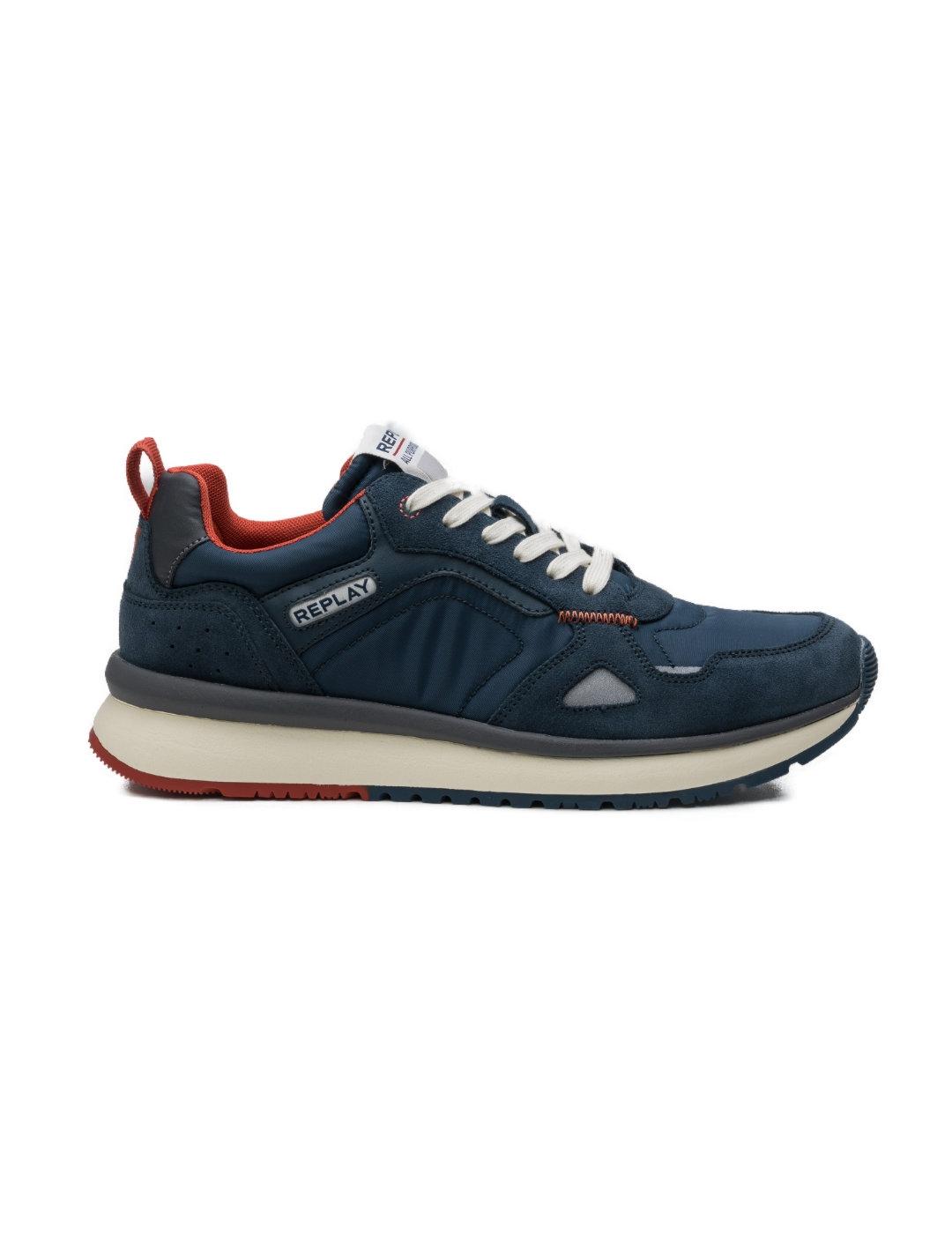 Zapatilla Replay Future Over azul marino para hombre