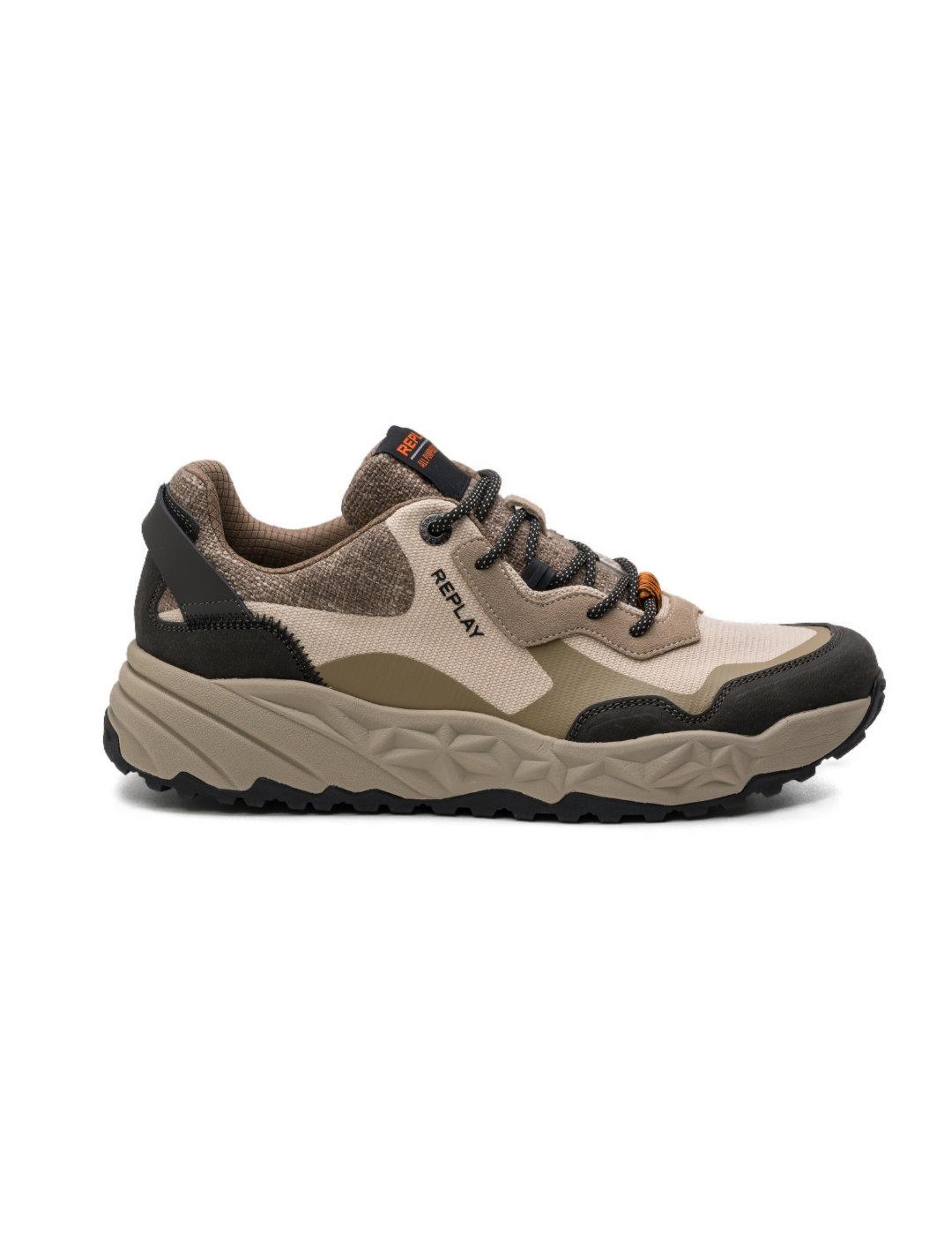 Deportivas Replay Trail One beige para hombre