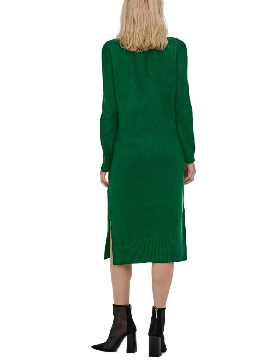Vestido Only Brandie verde midi de punto para mujer