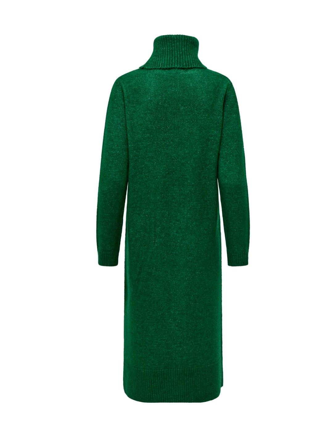 Vestido Only Brandie verde midi de punto para mujer
