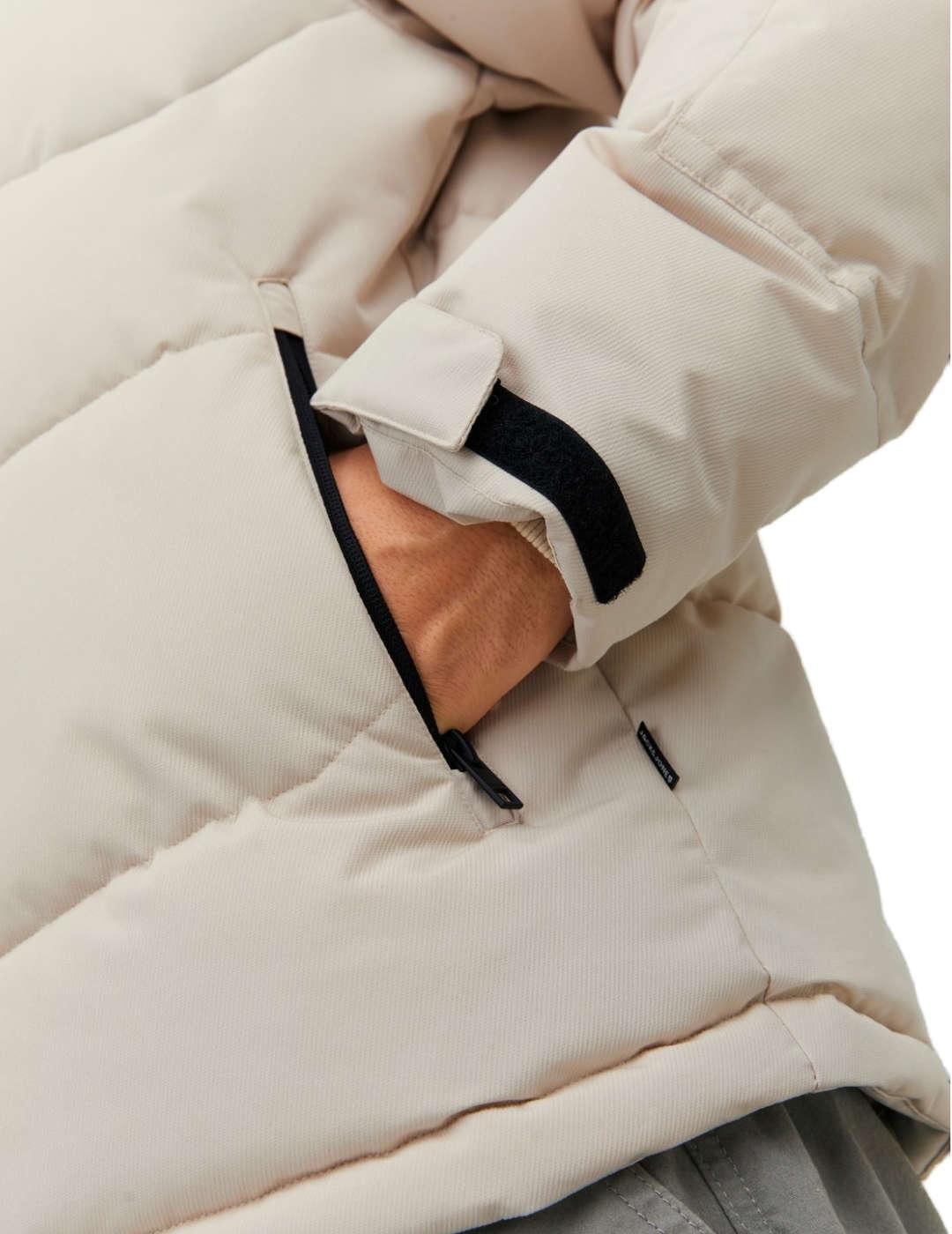 Plumas Jack&Jones Otis beige con capucha de hombre