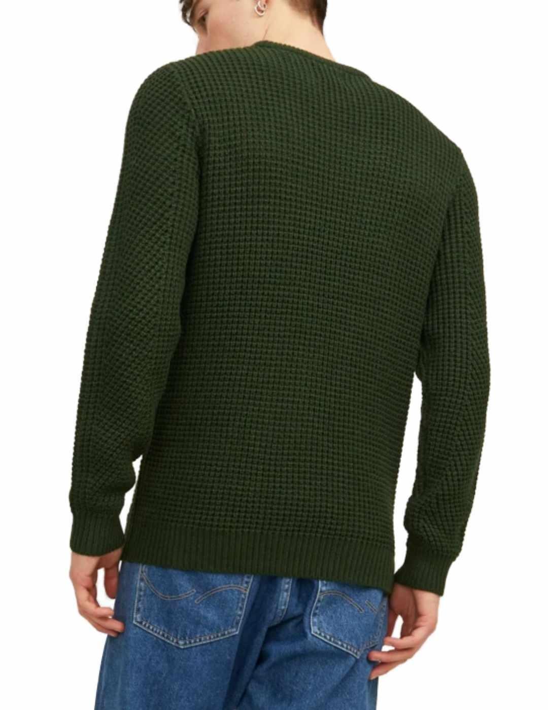 Jersey Jack&Jones Stanford verde de punto para hombre