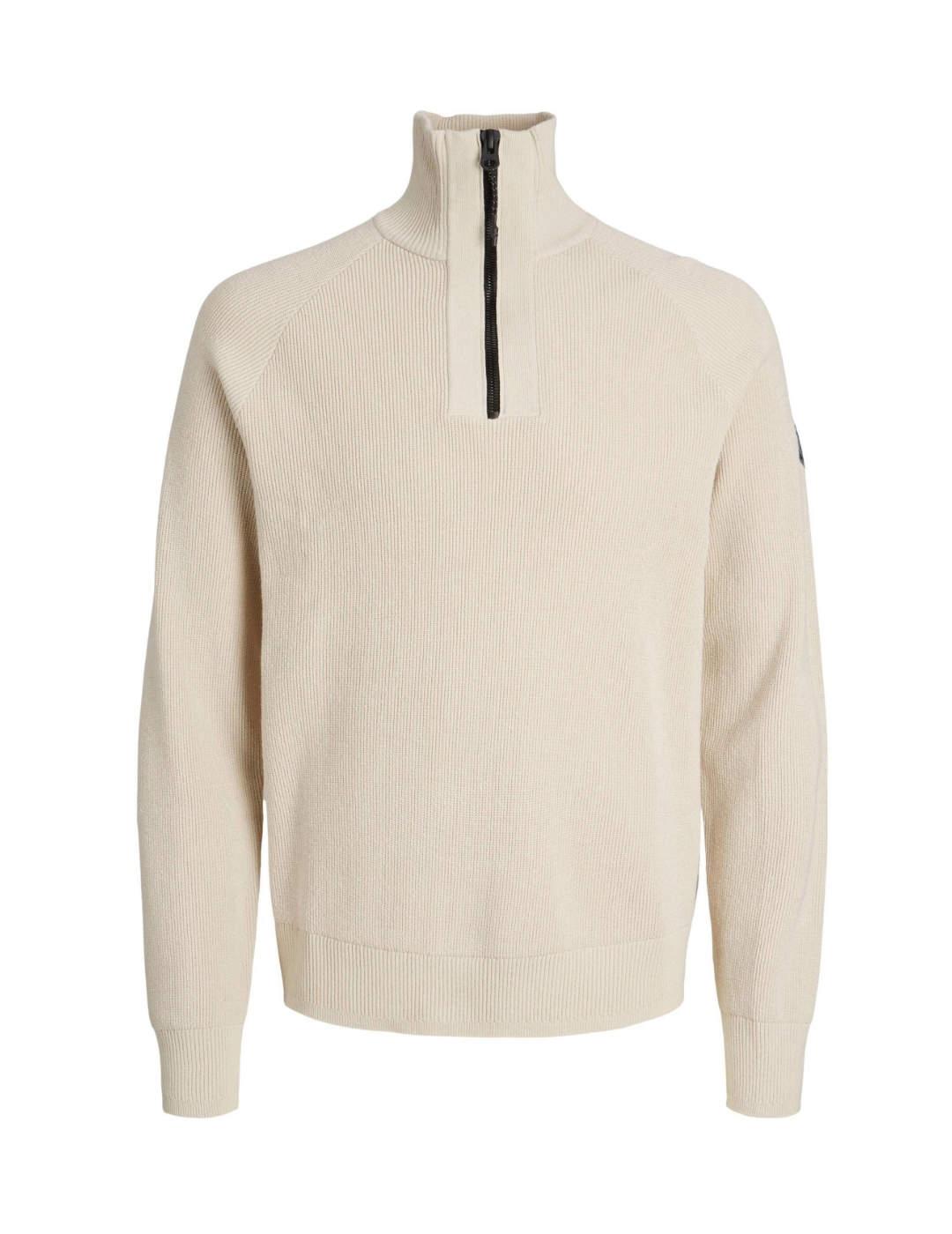 Jersey Jack&Jones Filo crudo de punto cuello subido hombre