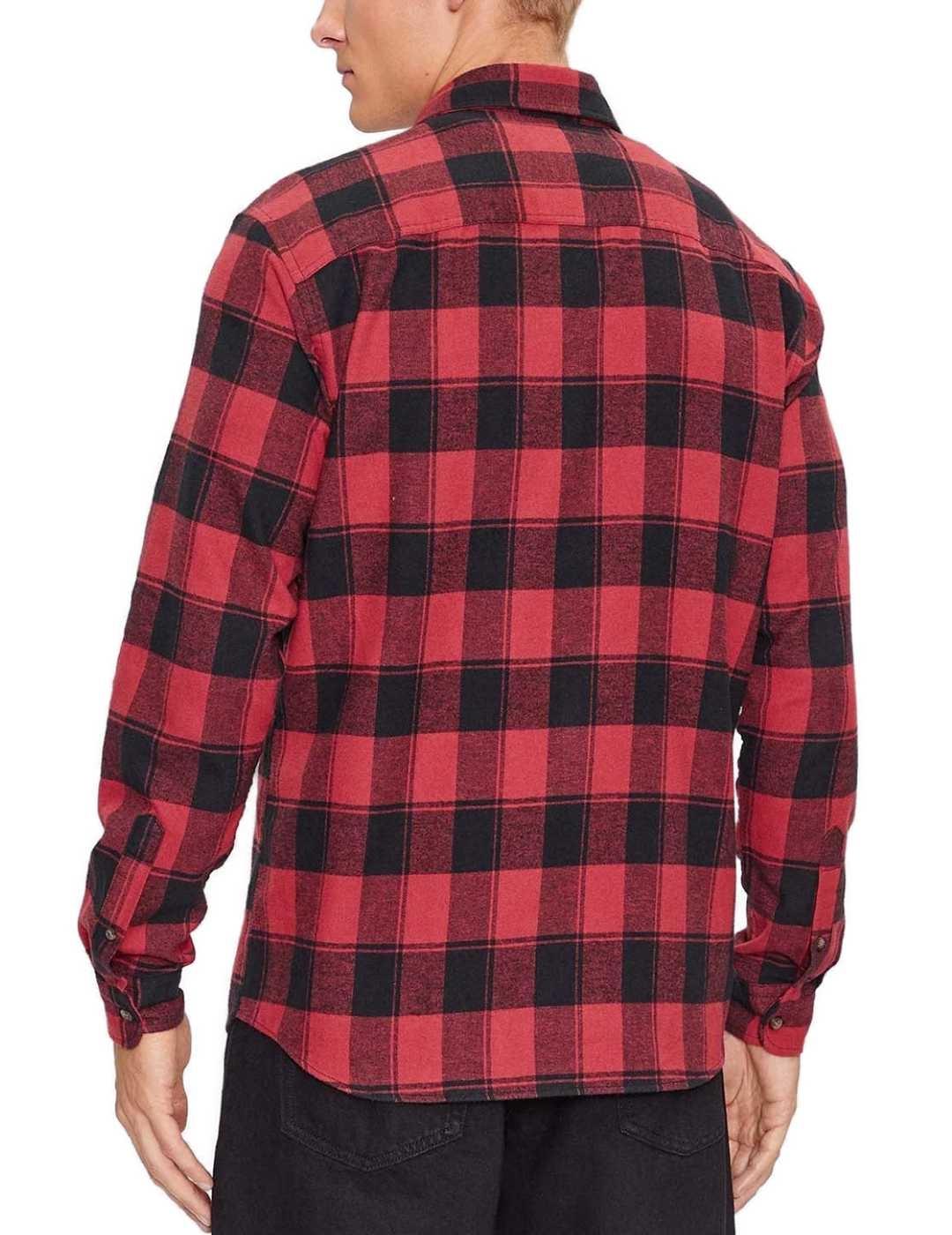 Camisa Jack&Jones Plain cuadro rojo para hombre