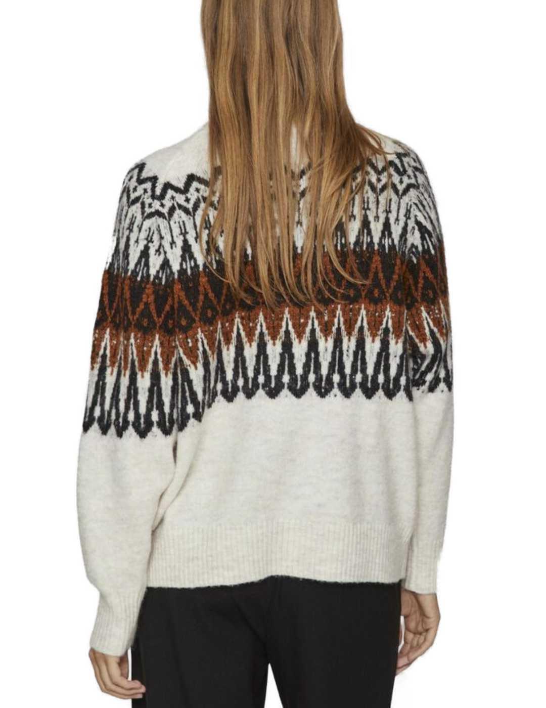 Jersey Vila Aleja caramelo cremallera para mujer
