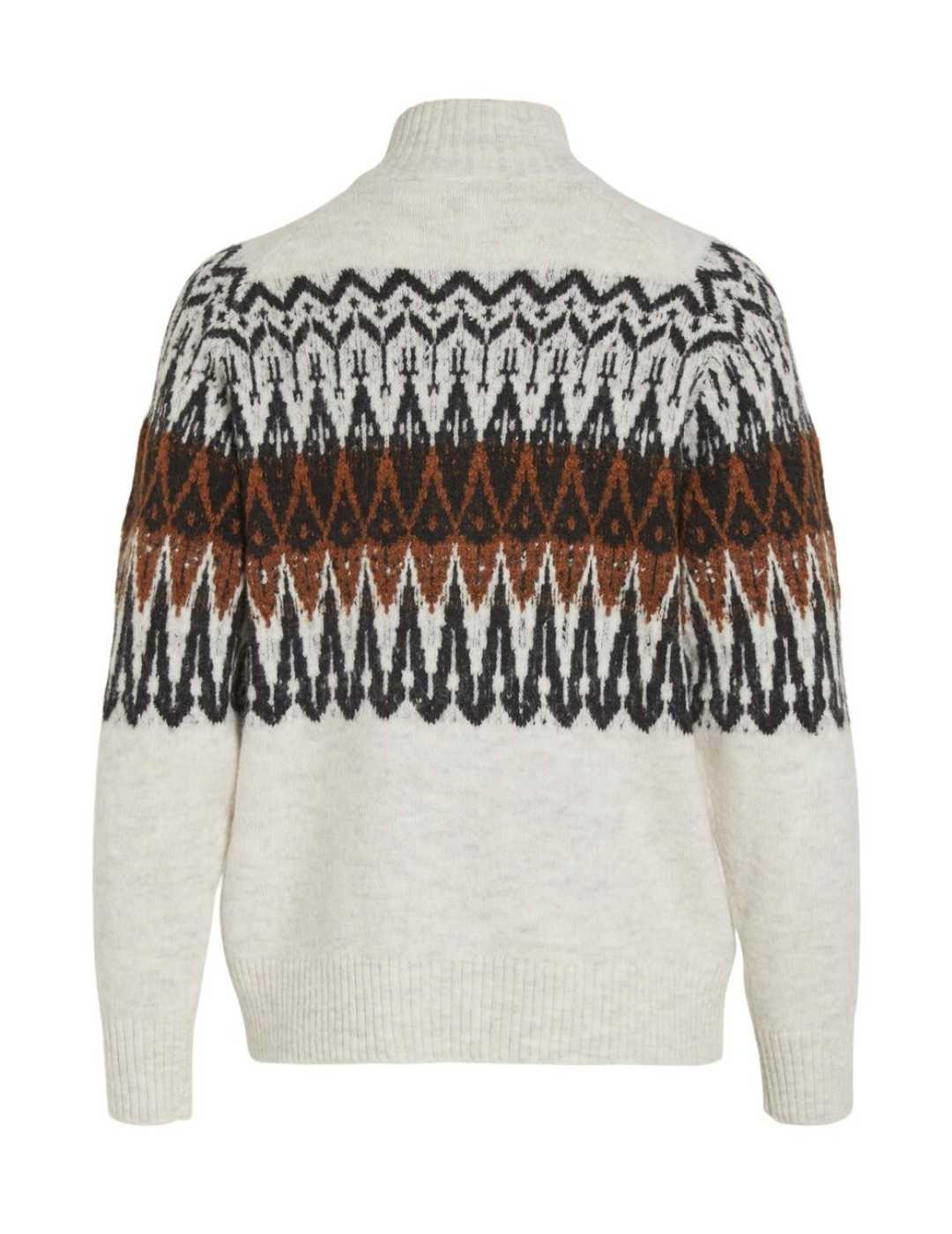 Jersey Vila Aleja caramelo cremallera para mujer