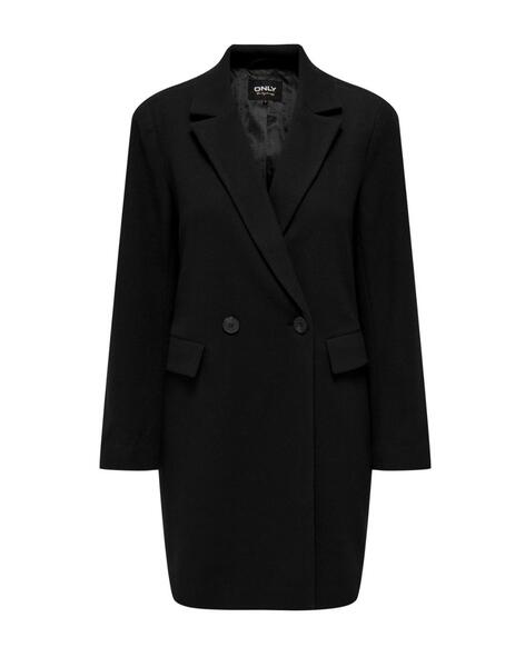 Abrigo de pano Only Laura midi negro para mujer