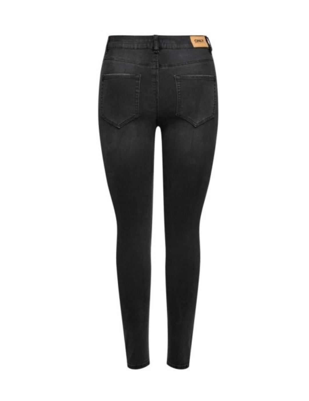 Pantalón vaquero Only Lana skinny negro para mujer