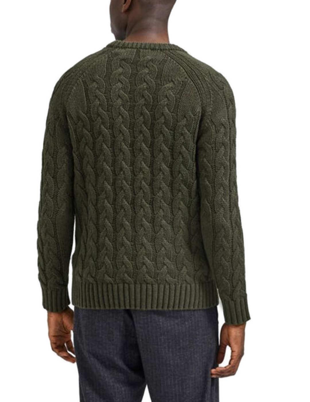 Jersey Selected Chain verde de punto para hombre