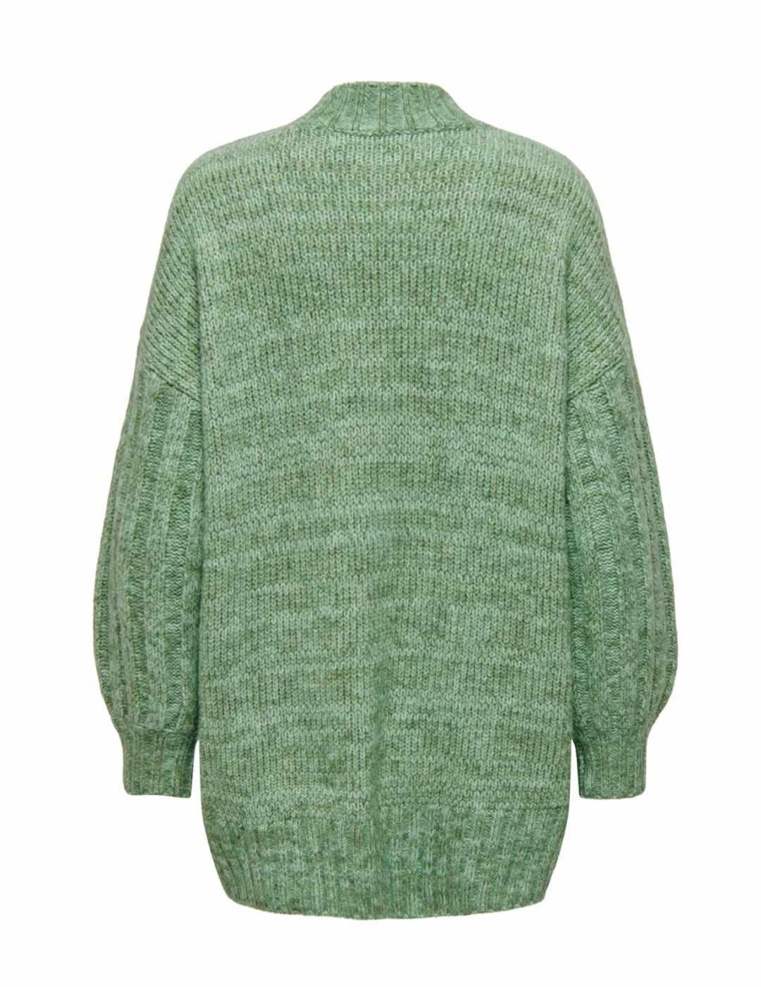 Jersey Only Sage verde largo corte holgado para mujer