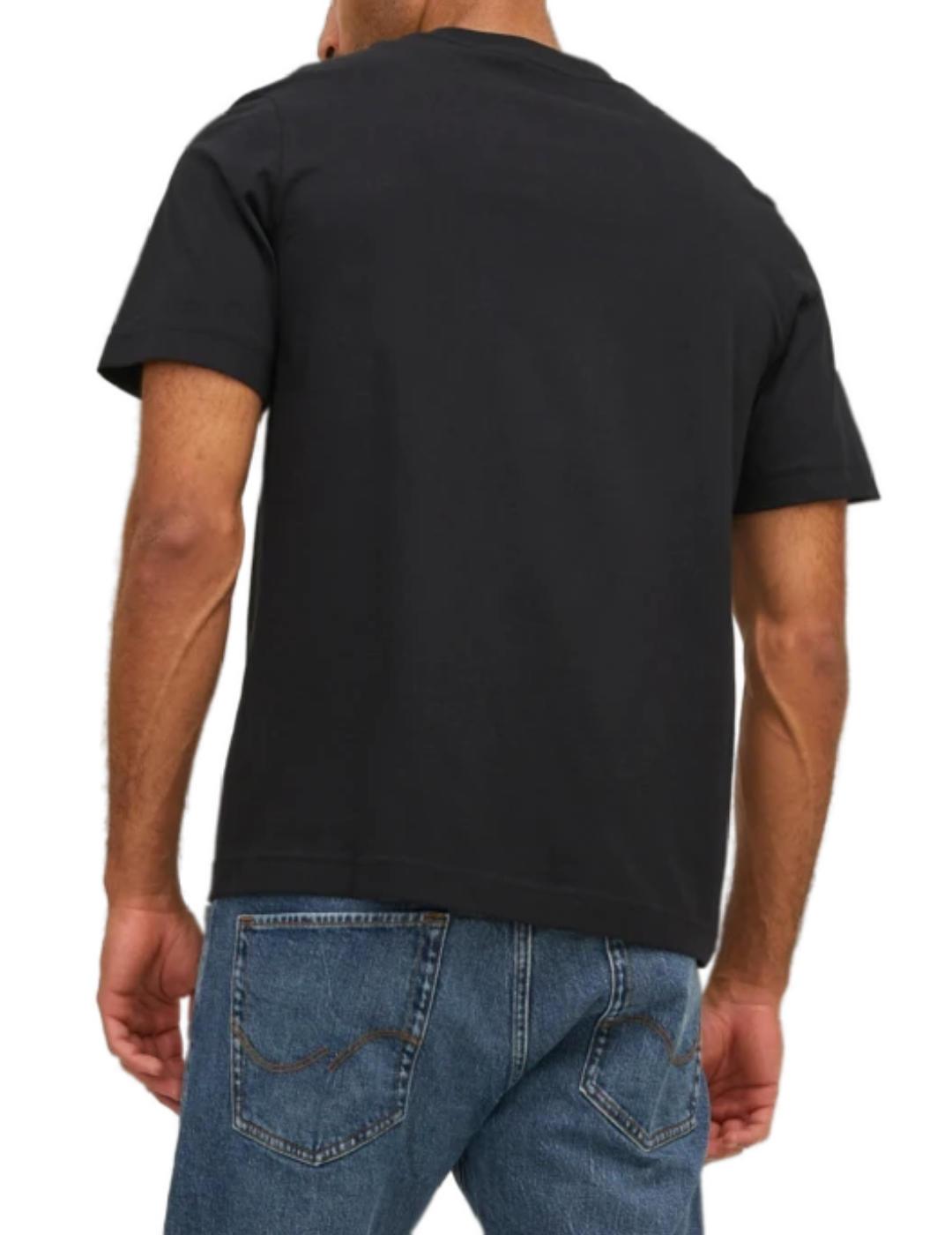 Camiseta Jack&Jones Silver negro manga corta para hombre