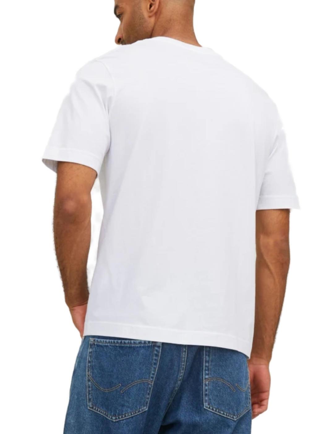 Camiseta Jack&Jones Silver blanco manga corta para hombre