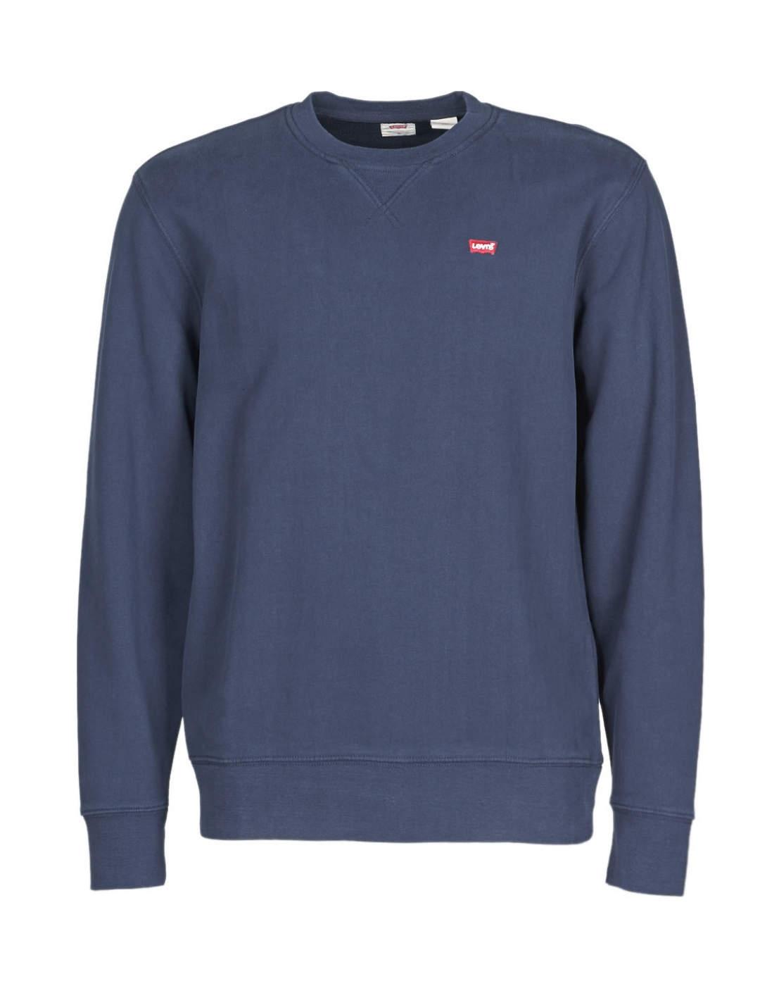 Sudadera Levi's azul marino logo bordado de hombre