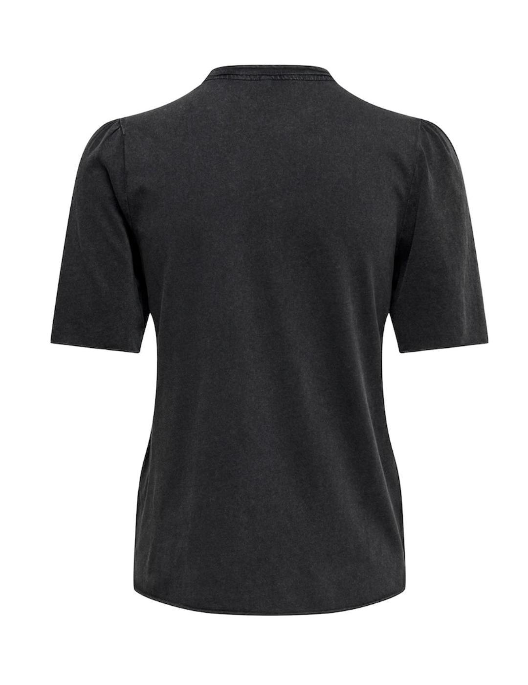 Camiseta Only Lucy negra manga corta de mujer