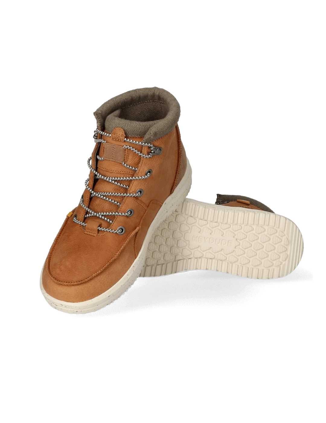 Botin HeyDude Bradley camel impermeable para hombre