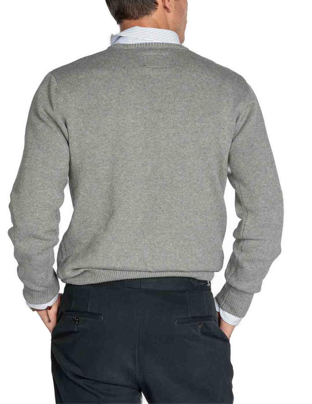 Jersey Harper Vermont gris de punto para hombre