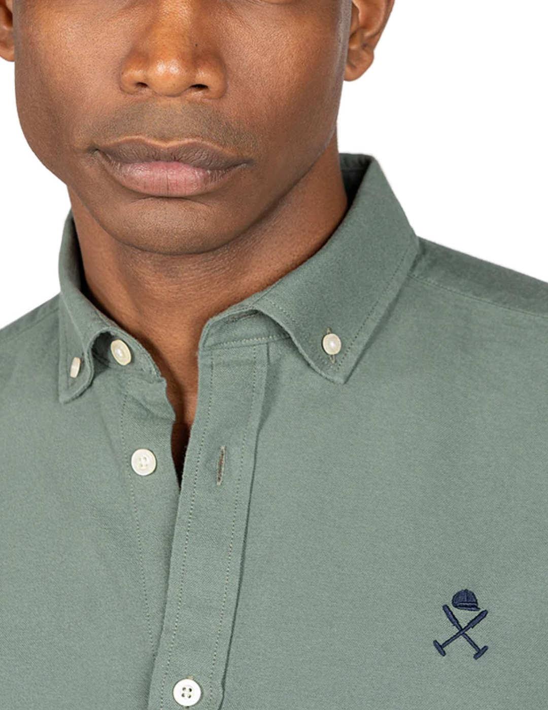 Camisa Harper Icons Colors verde militar Regular fit hombre