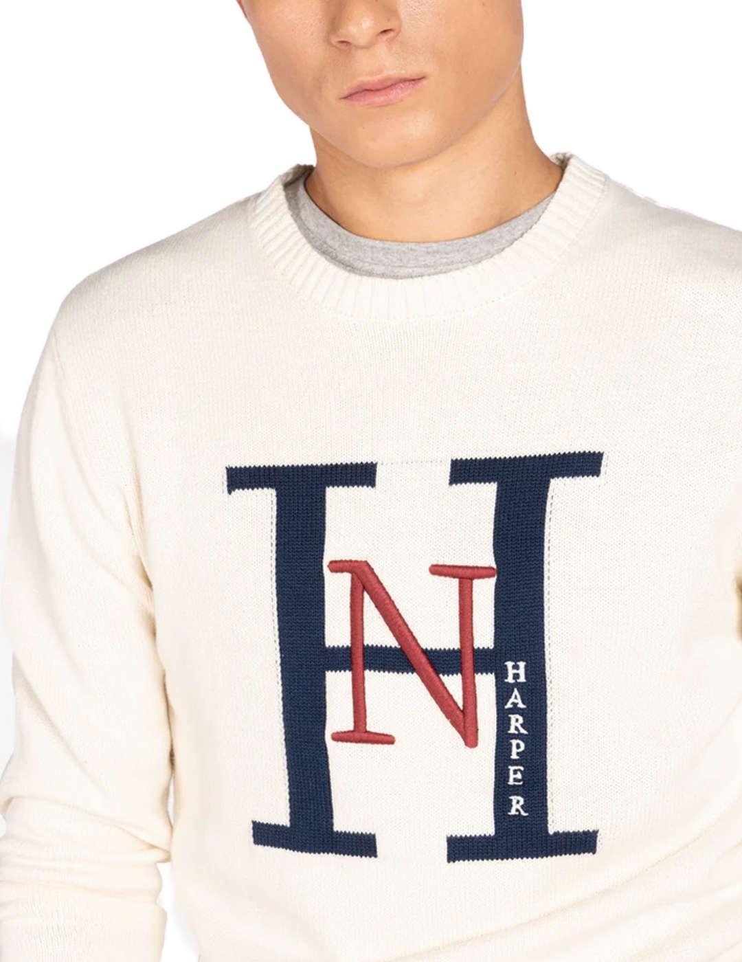 Jersey Harper Old Shool crudo de punto para hombre