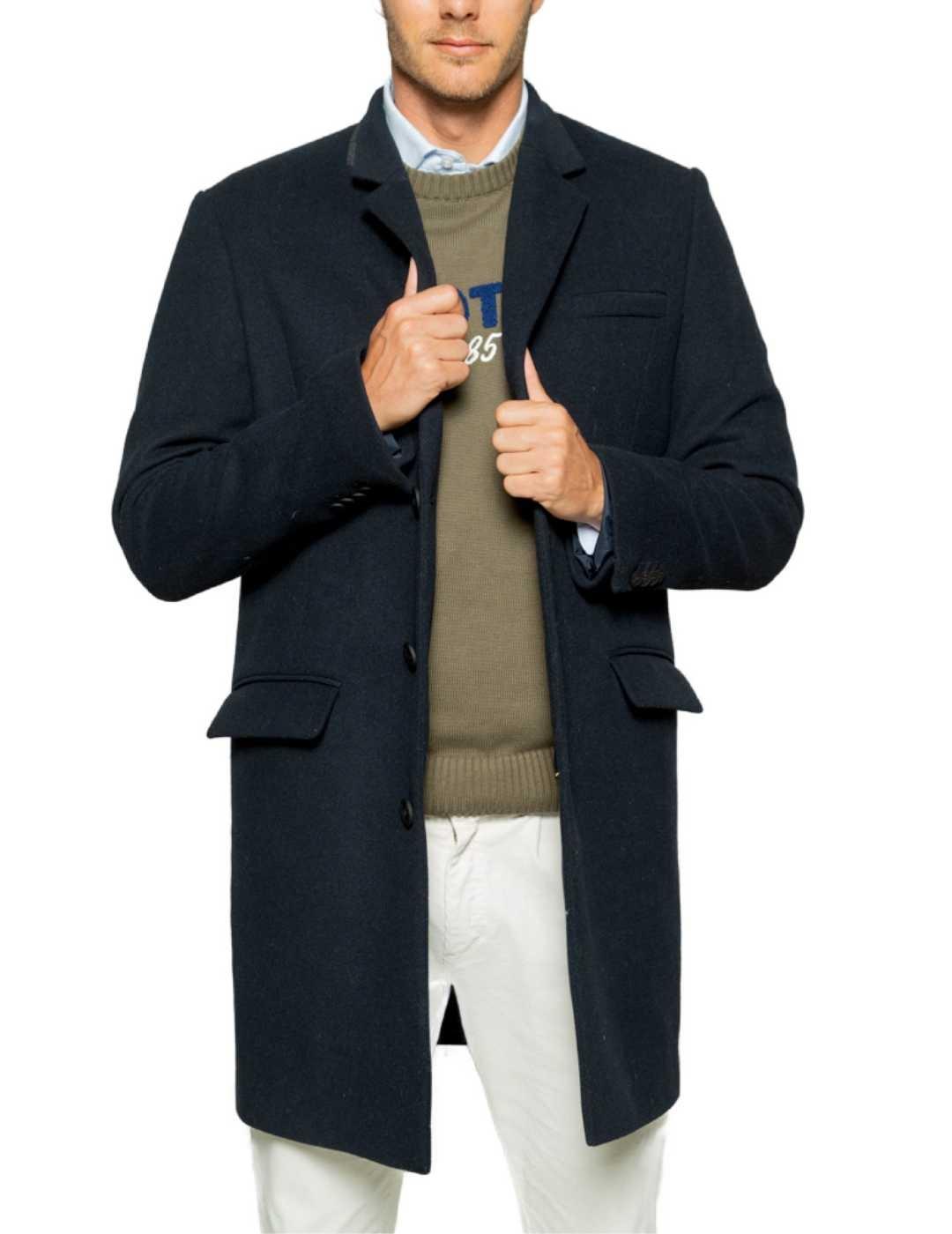 Chaquetón Scotta Woll Premium azul marino para hombre