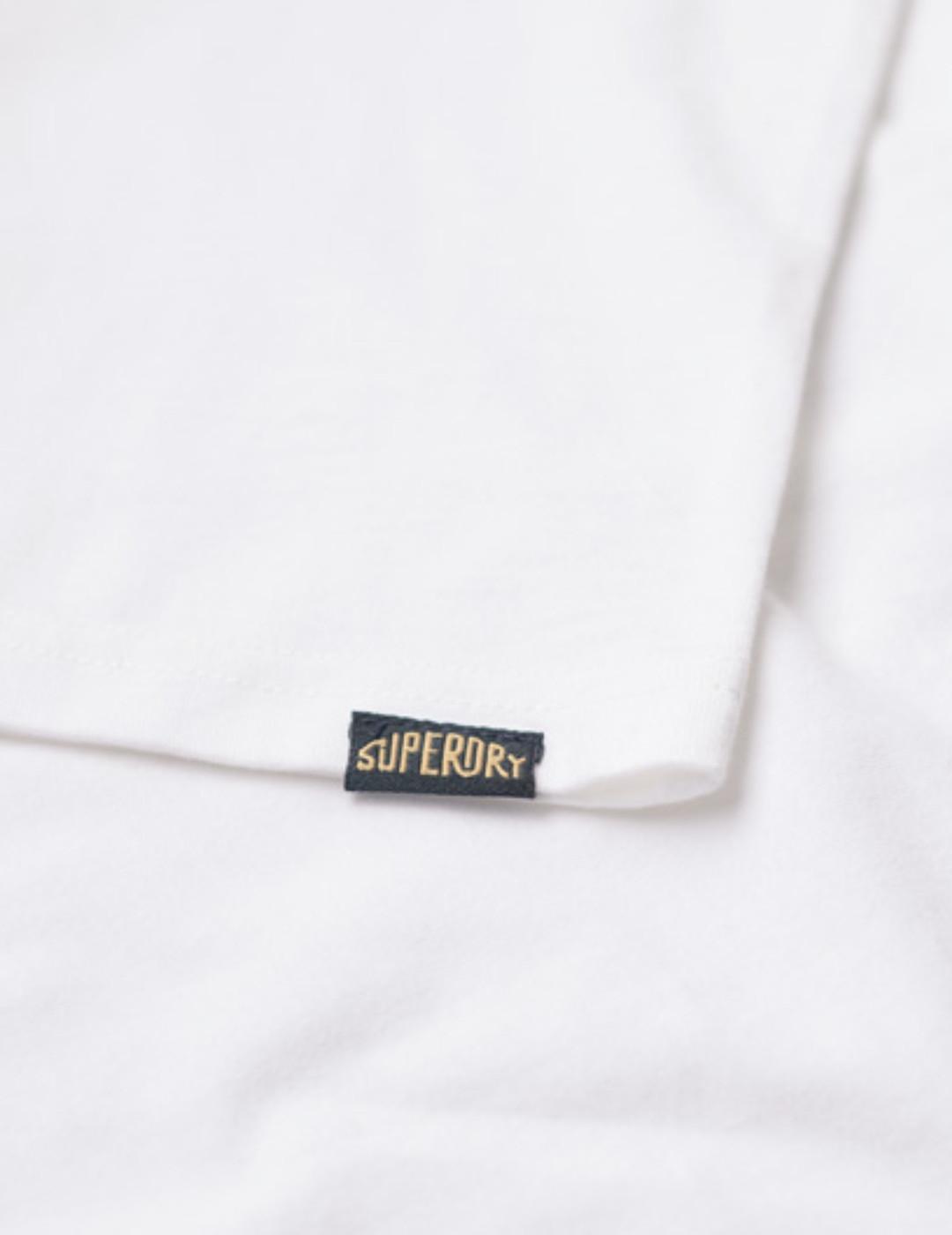 Camiseta Supedry Terrain blanco manga corta para hombre