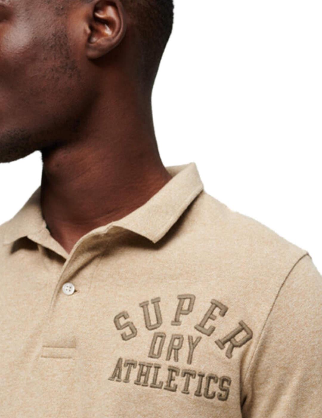 Polo Supedry Vintage beige para hombre-d