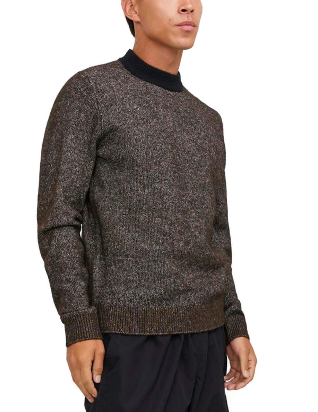 Jersey Jack&Jones Space marrón de lana para hombre