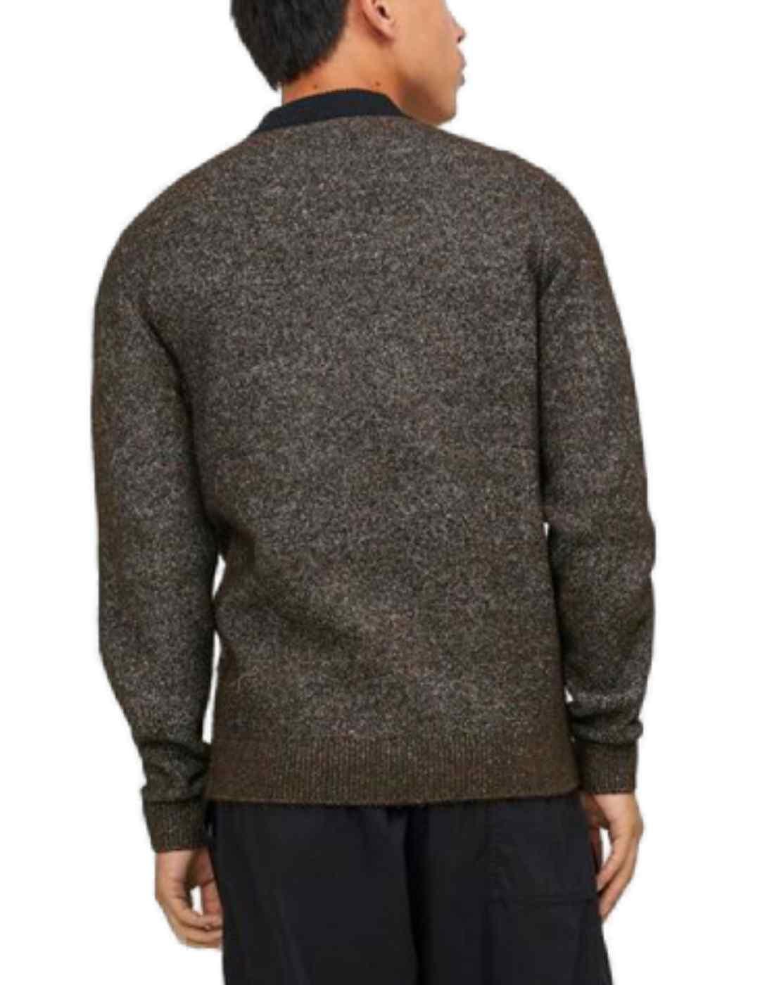 Jersey Jack&Jones Space marrón de lana para hombre