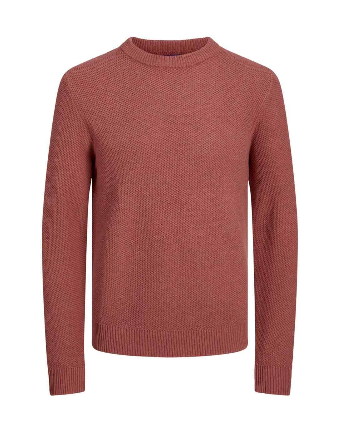 Jersey Jack&Jones rojo cuello redondo para hombre