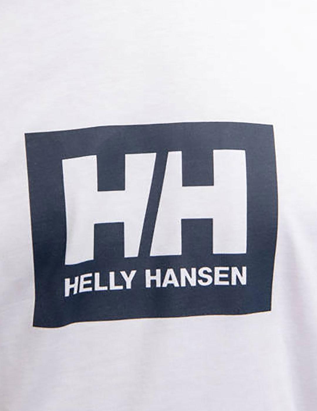 Camiseta Helly Hansen Box blanco de manga corta para hombre