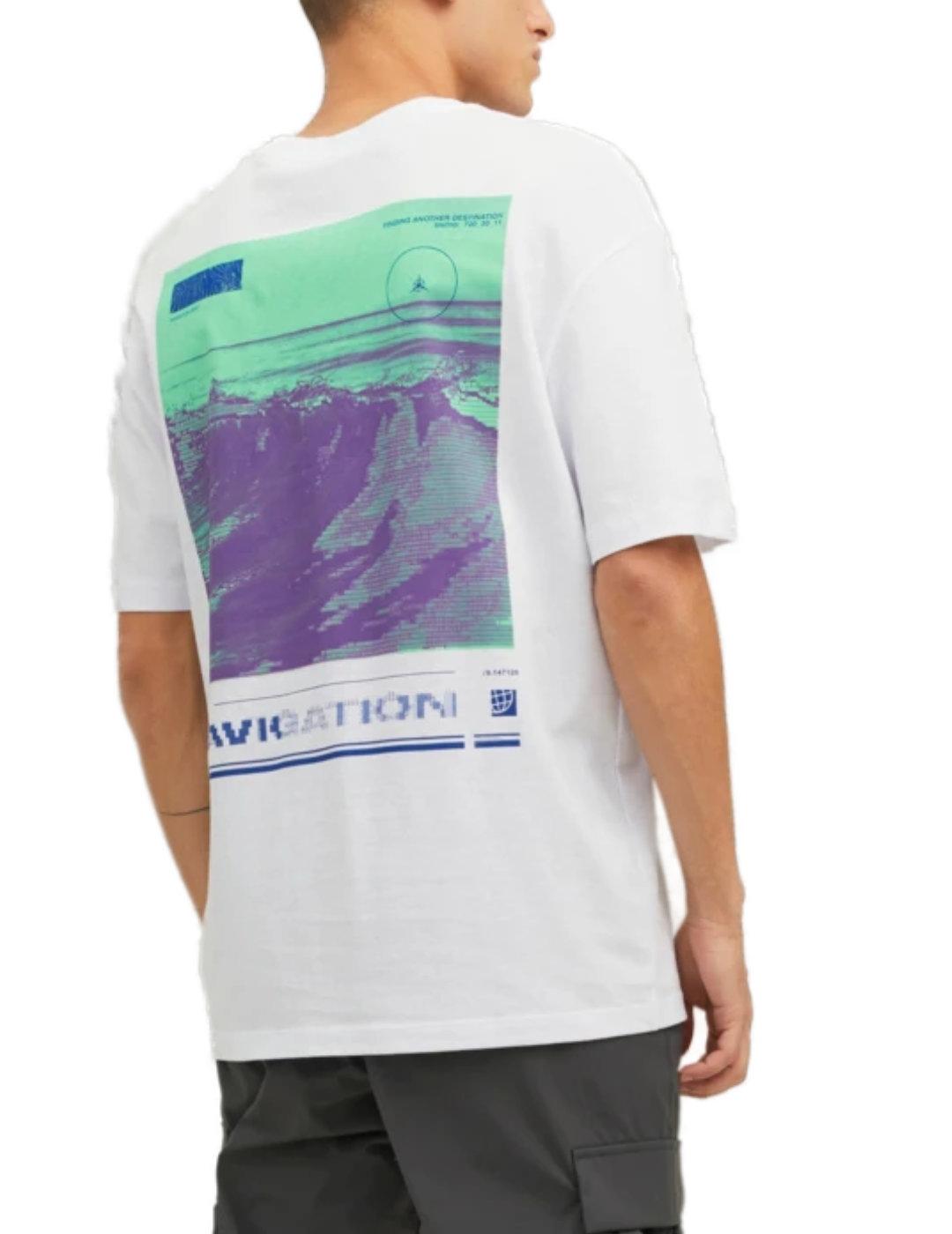 Camiseta Jack&Jones blanca manga corta para hombre