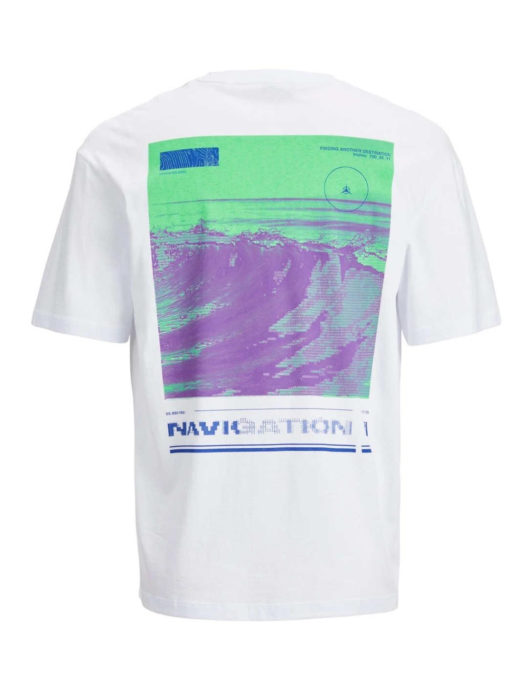 Camiseta Jack&Jones blanca manga corta para hombre