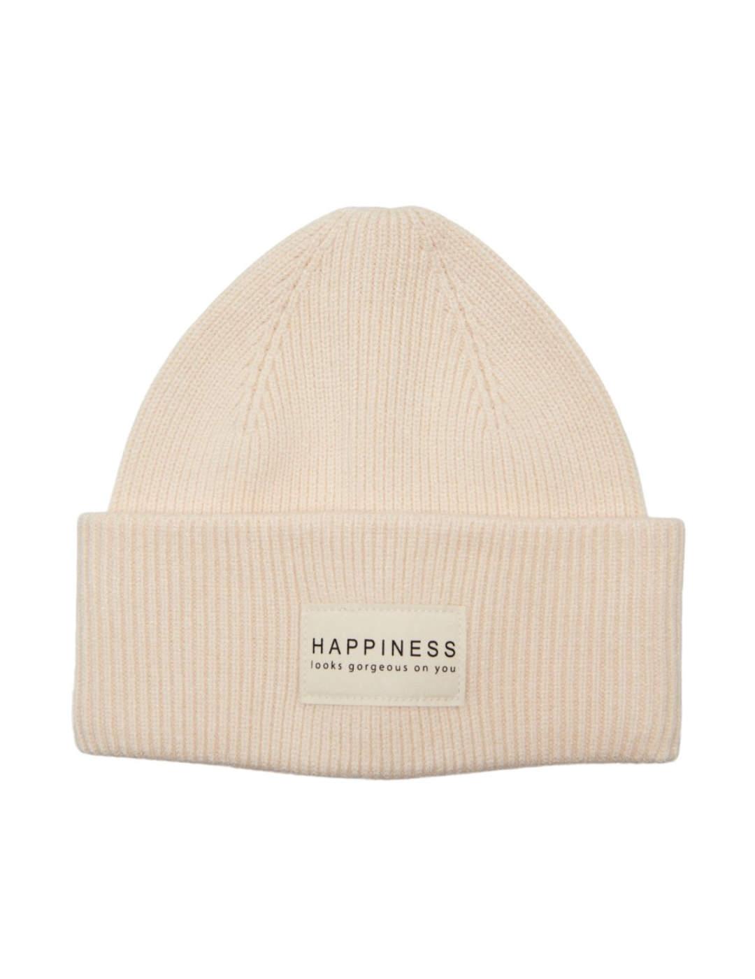 Gorro Only Alpha beige para mujer