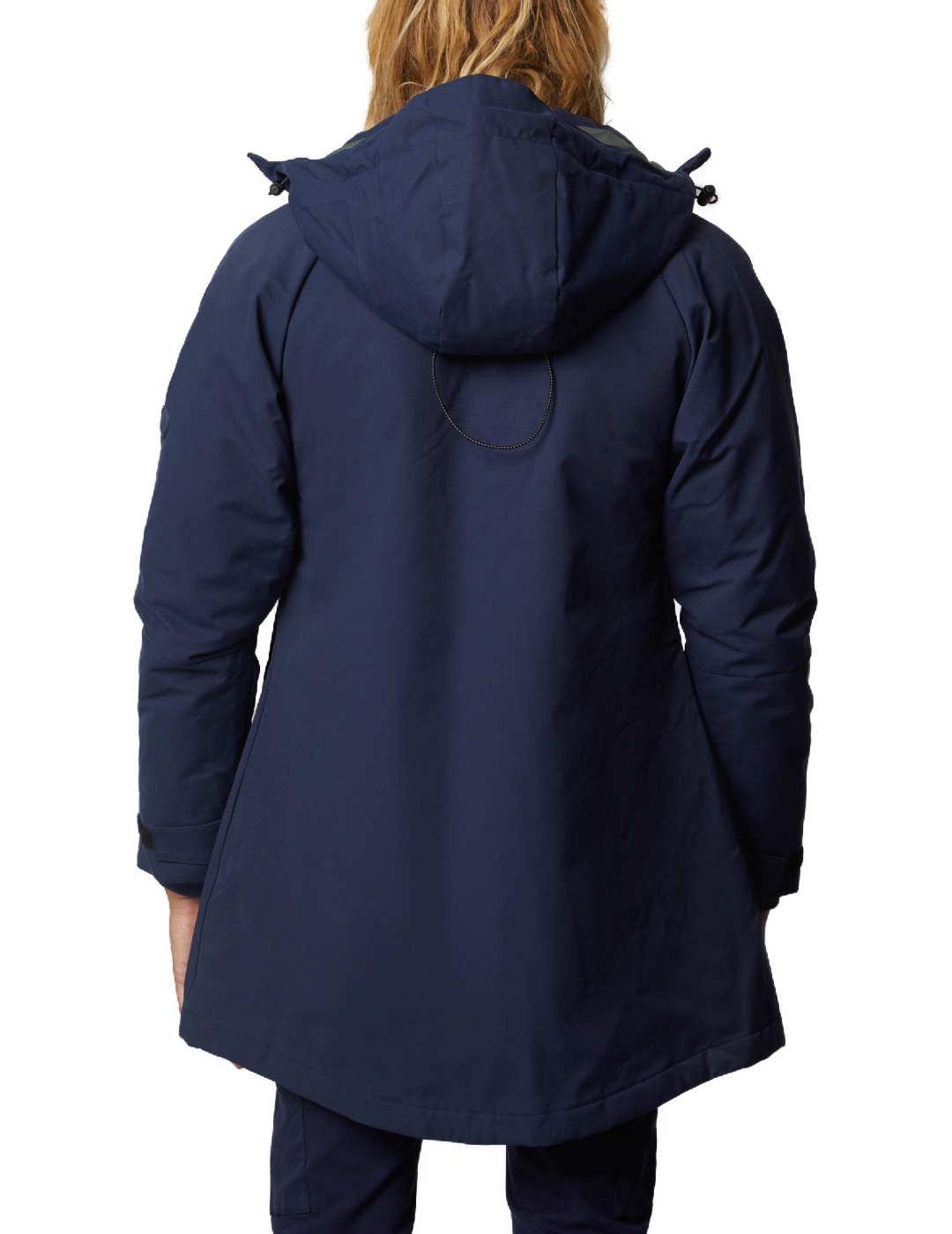 Parka Altonadock larga con capucha azul marino de hombre