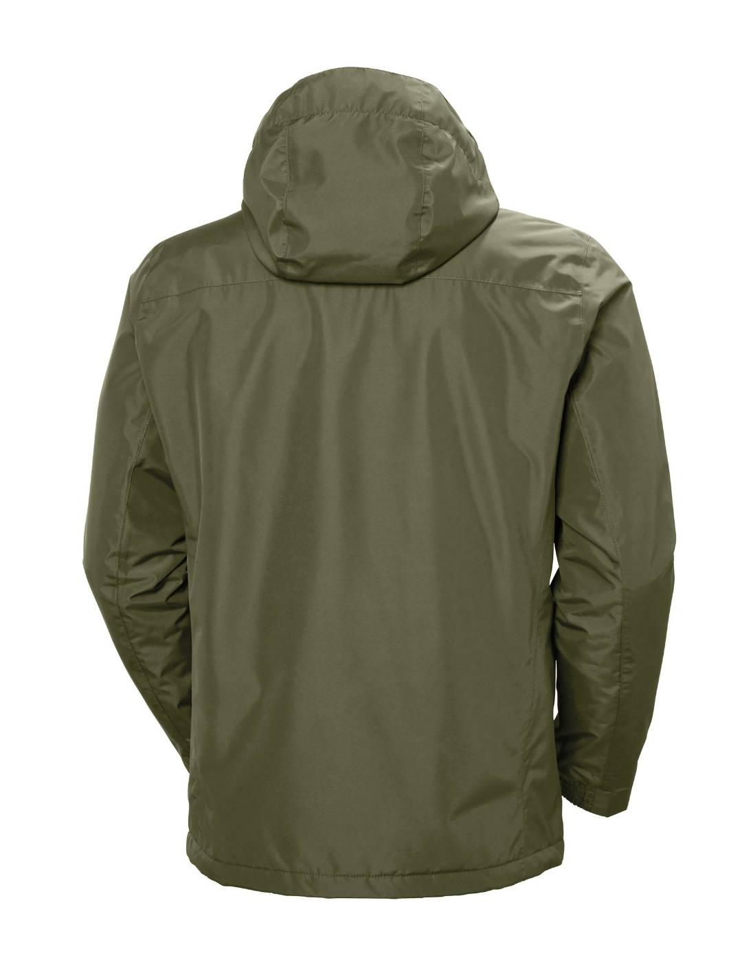 Chaqueta Helly Hansen Dubliner verde con capucha para hombre