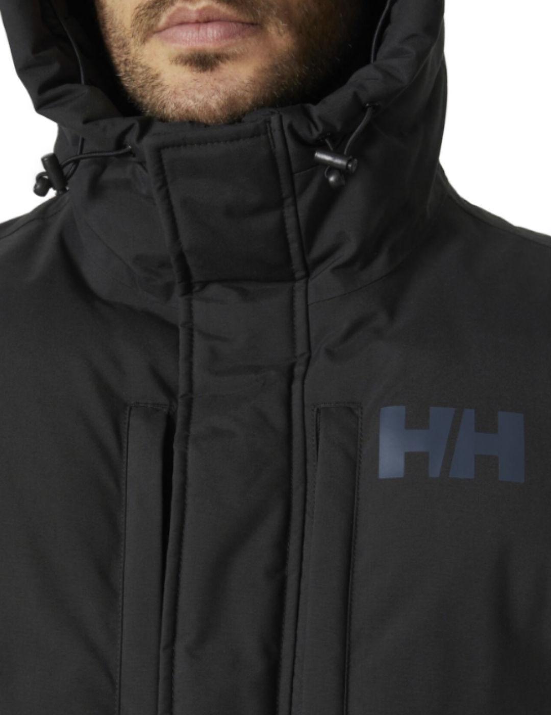 Plumas Helly Hansen Puffy azul/negra con capucha para hombre