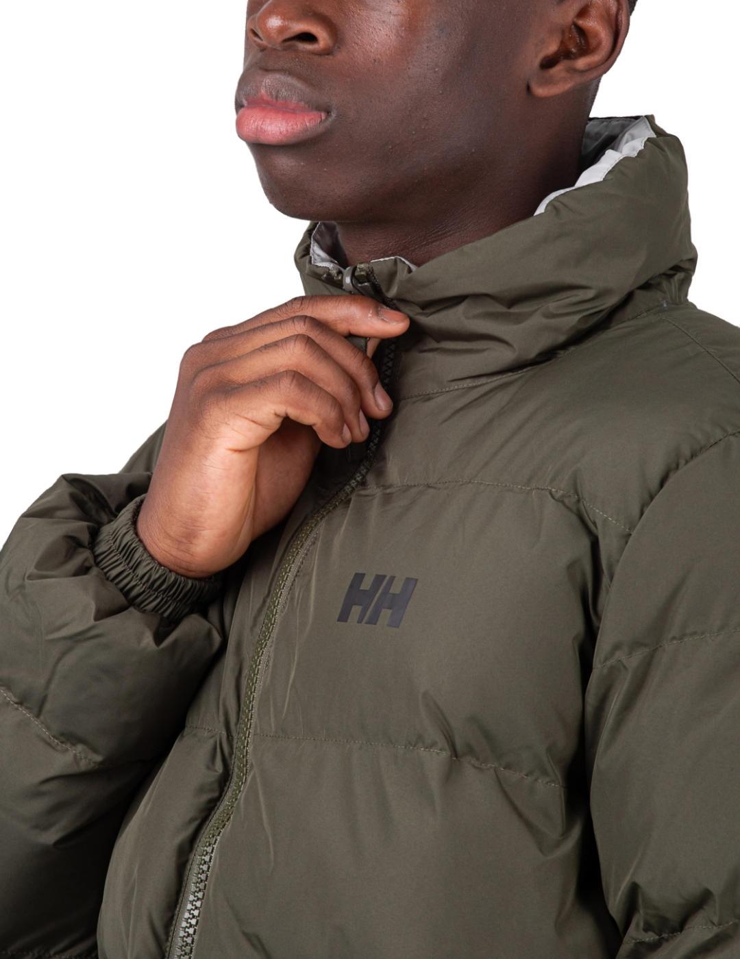 Abrigo de plumas Helly Hansen Yu 23 verde guateado de hombre