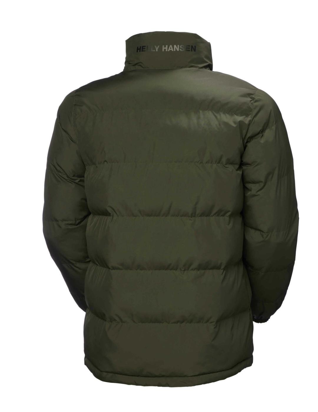 Abrigo de plumas Helly Hansen Yu 23 verde guateado de hombre