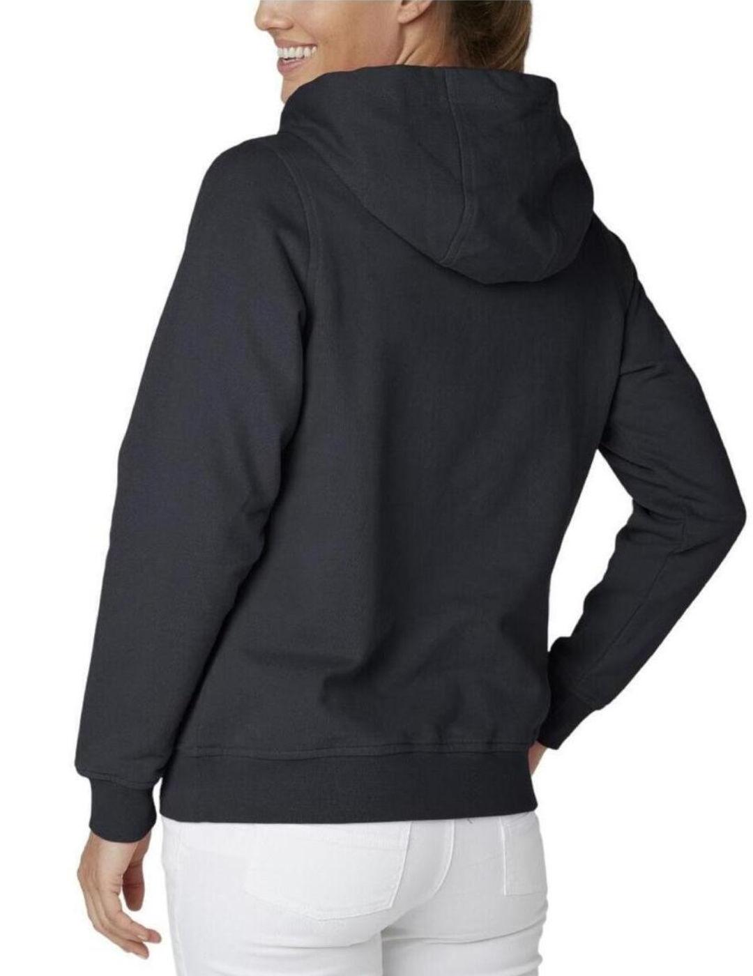 Sudadera Helly Hansen logo azul marino con capucha de mujer