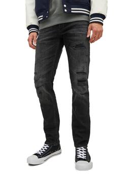 Pantalón vaquero Jack/df01Jones Glenn negro roto para hombre