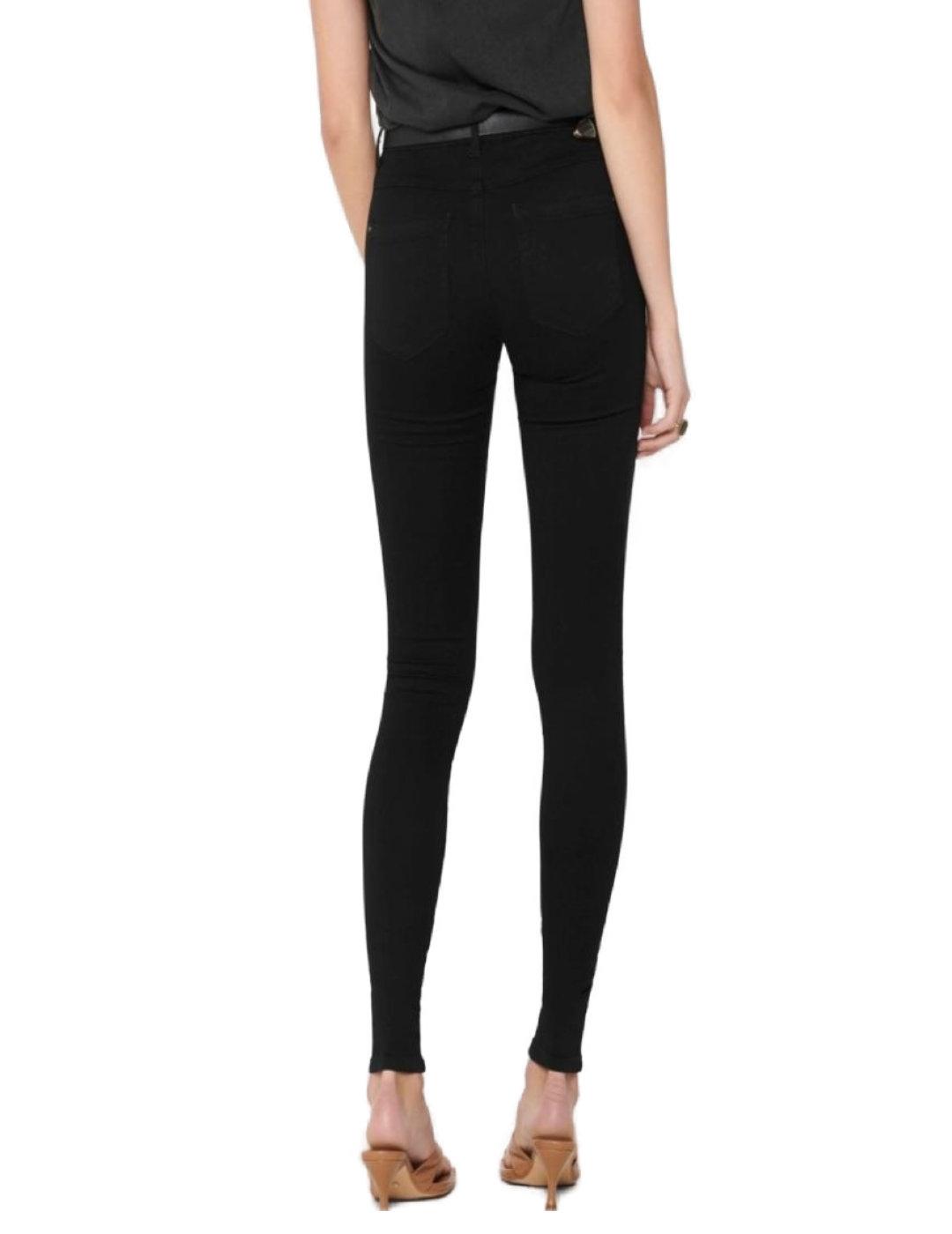 Pantalón vaquero Only Royal super skinny negro para mujer