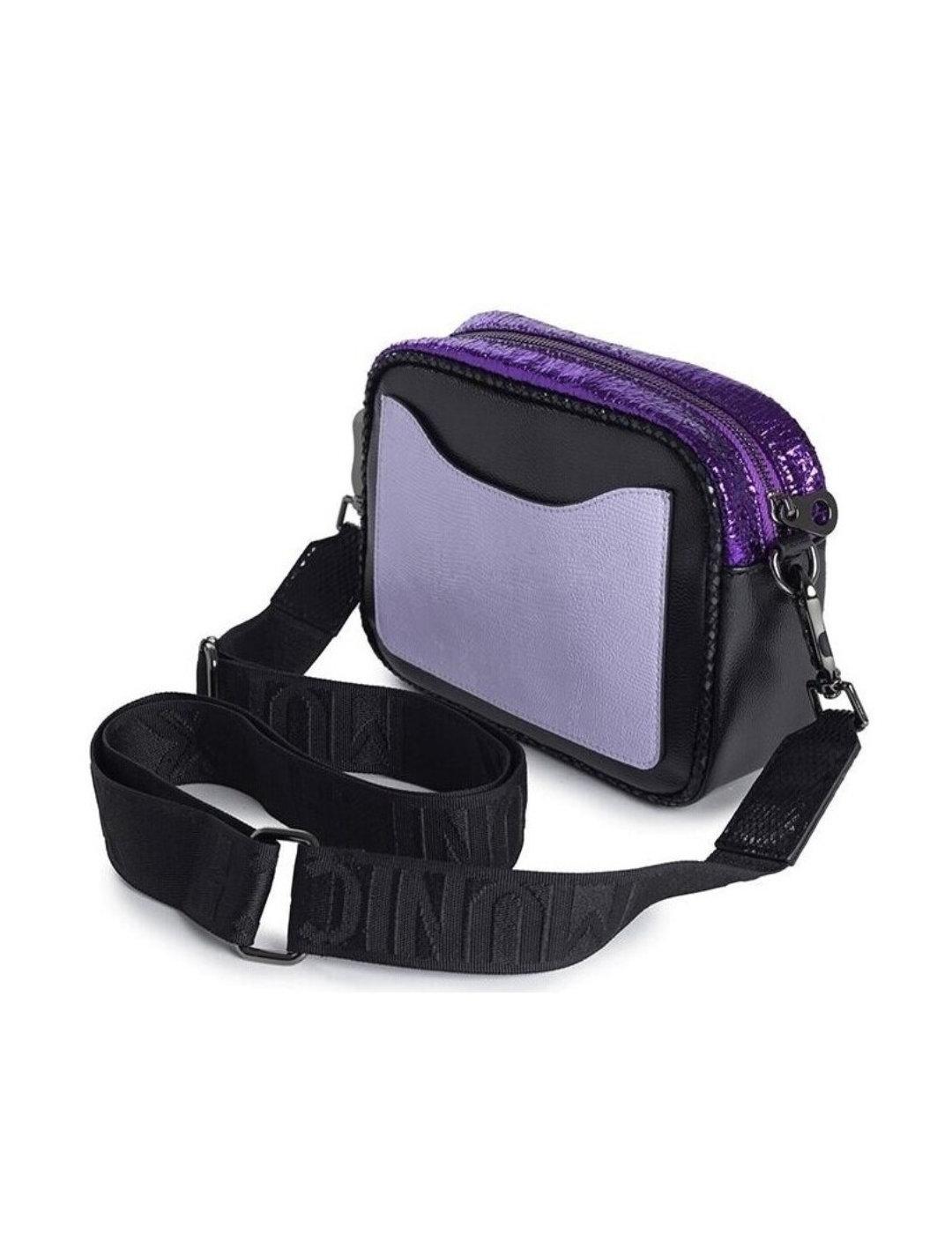 Bolso Munich cebra y morado para mujer