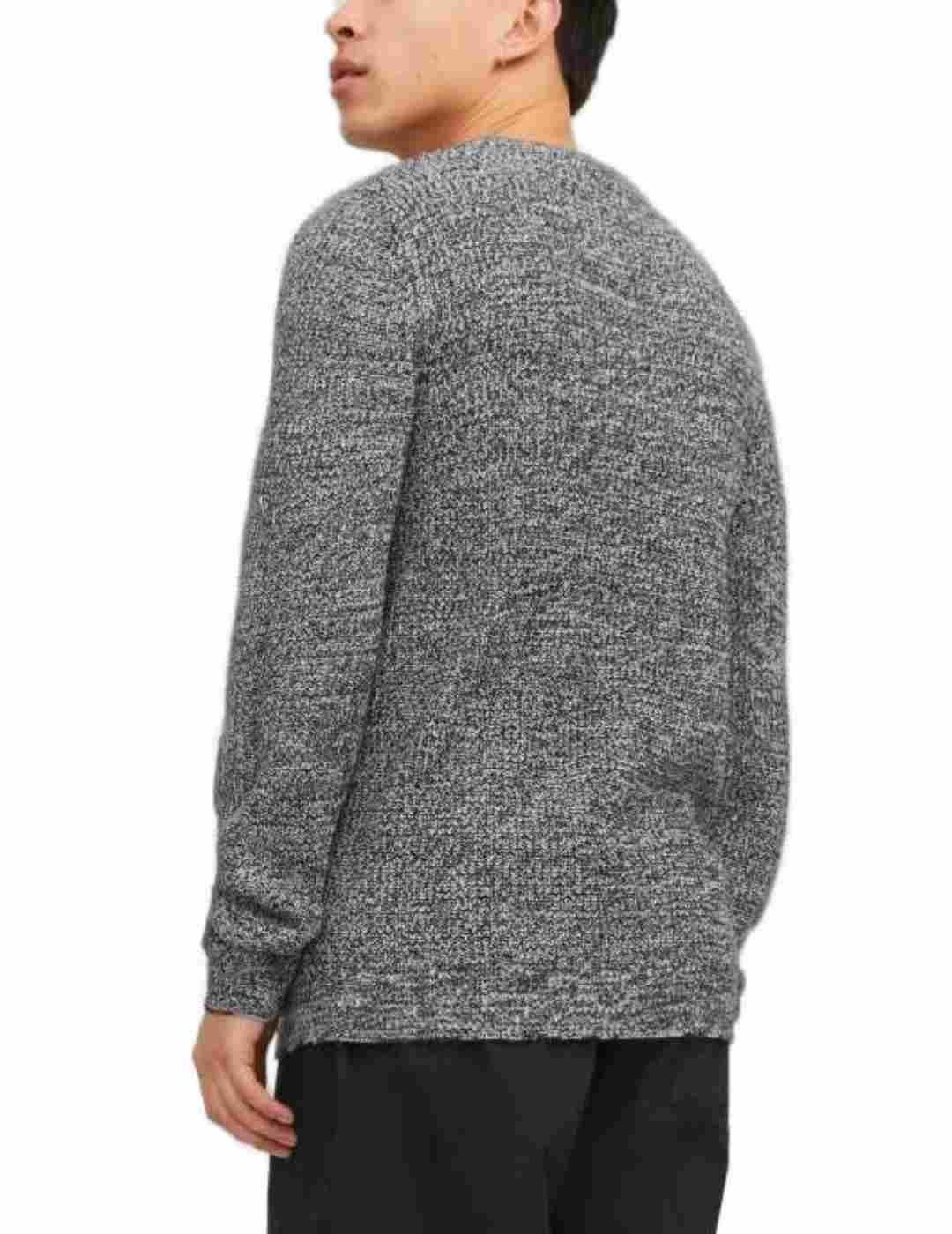 Jersey Jack&Jones Twist de cuello redondo jaspeado de hombre