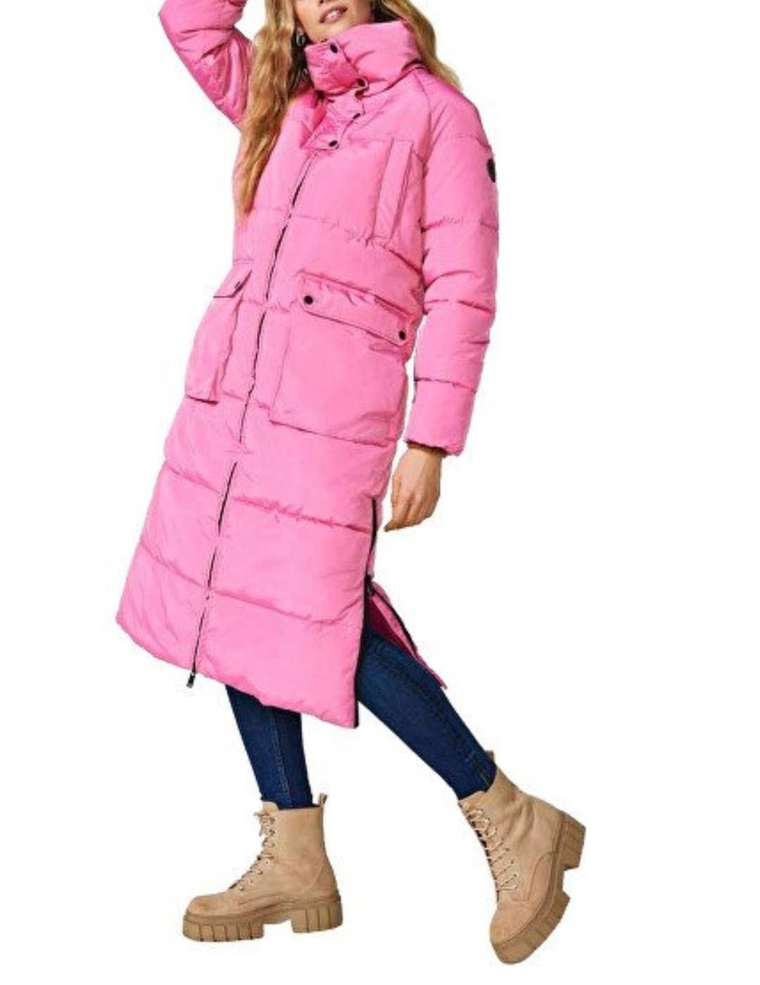 Abrigo Only Nora rosa extralargo acolchado de mujer