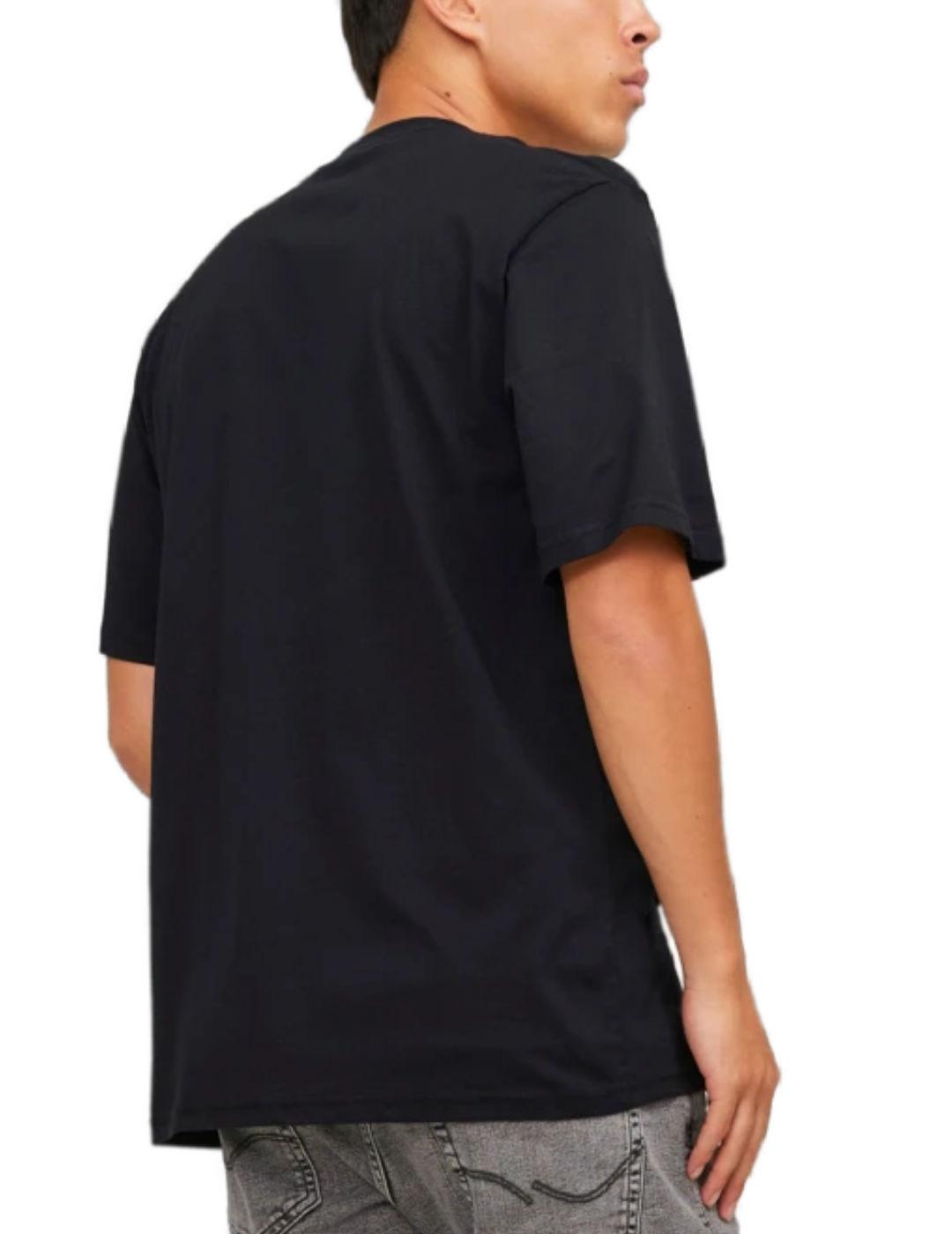 Camisetas Jack&Jones Photo negro de manga corta para hombre
